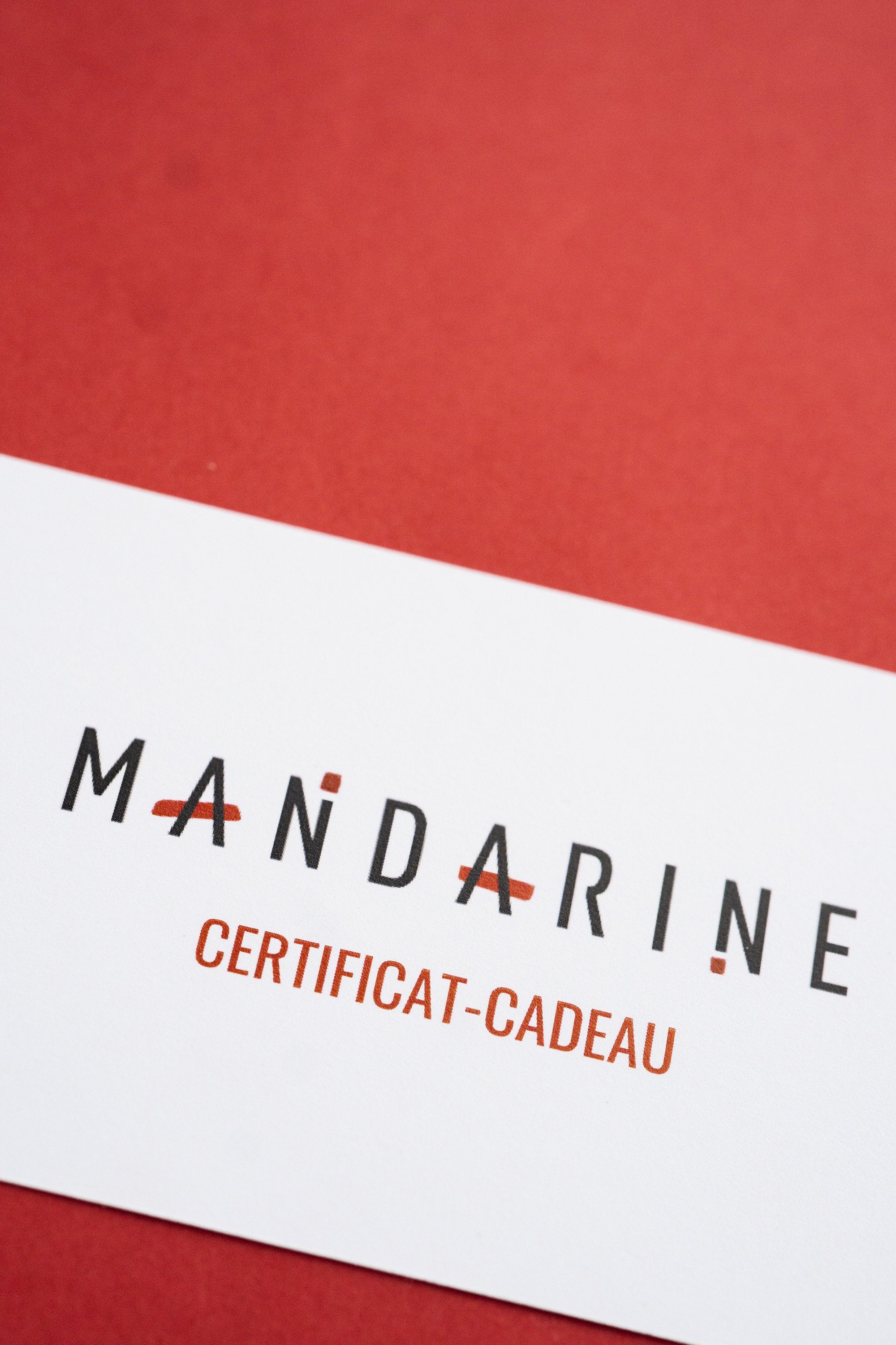 CERTIFICAT-CADEAU MANDARINE