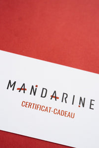 CERTIFICAT-CADEAU MANDARINE